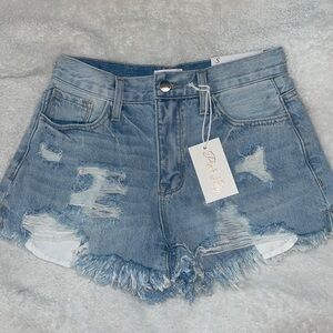 Pink Lily jean shorts